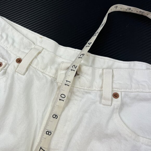 Vintage Levis 550 Men’s Relaxed Fit White Jeans size 36x32 Made in USA 90’s - Picture 7 of 10